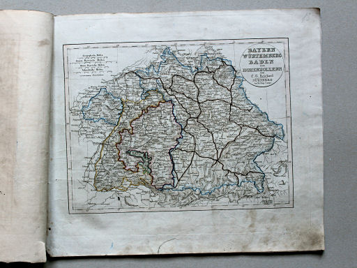 Reichard, Neuer Hand-Atlas, 1849
13. Bayern, Würtemberg, Baden und Hohenzollern