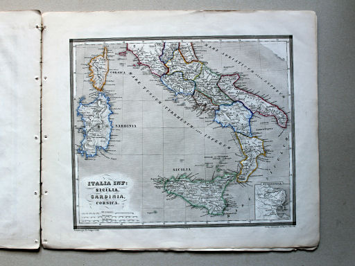 Reichard, Orbis terrarum antiquus (in usum juventutis), ca. 1861
8. Italia inf., Sicilia, Sardinia, Corsica