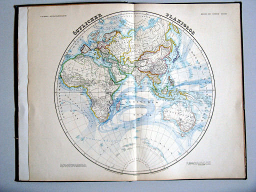 Auswahl aus Kiepert's Hand-Atlas, 1873
1. Östlicher Planiglob (Nº 2)