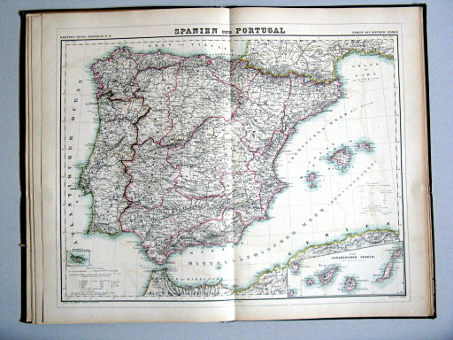 Auswahl aus Kiepert's Hand-Atlas, 1873
7. Spanien und Portugal (Nº 18)