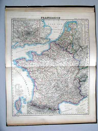 Auswahl aus Kiepert's Hand-Atlas, 1873
8. Frankreich (Nº 19)