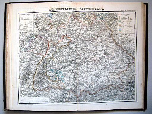 Kiepert's Hand-Atlas 1860
6. Südwestliches Deutschland