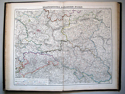 Kiepert's Hand-Atlas 1860
10. Brandenburg, Schlesien, Posen