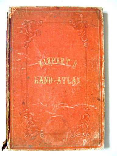 Kiepert's Hand-Atlas, 1871
Voorkant band / Front cover