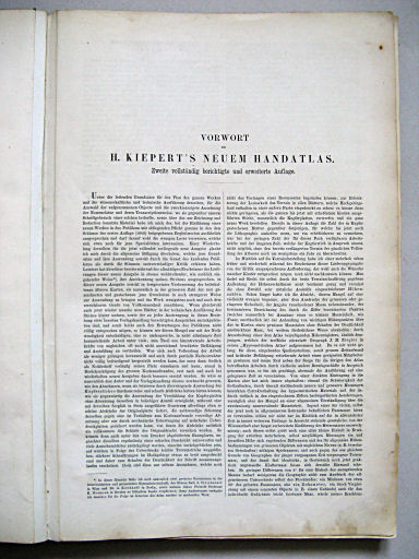 Kiepert's Hand-Atlas, 1871
Voorwoord (blz. 1) / Preface (p. 1)
