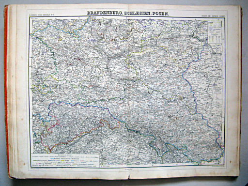 Kiepert's Hand-Atlas, 1871
10. Brandenburg, Schlesien, Posen