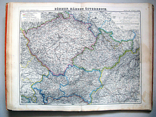 Kiepert's Hand-Atlas, 1871
14. Böhmen, Mähren, Österreich