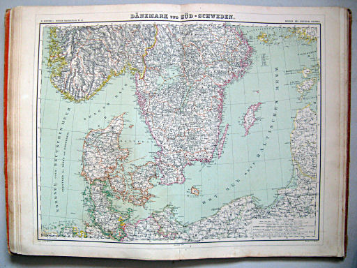 Kiepert's Hand-Atlas, 1871
22. Dänemark und Süd-Schweden