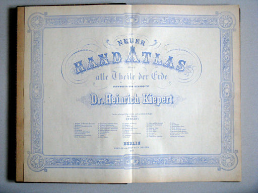 Kiepert's Hand-Atlas, 1877
Titelpagina / Title page