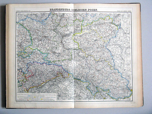 Kiepert's Hand-Atlas, 1877
10. Brandenburg, Schlesien, Posen