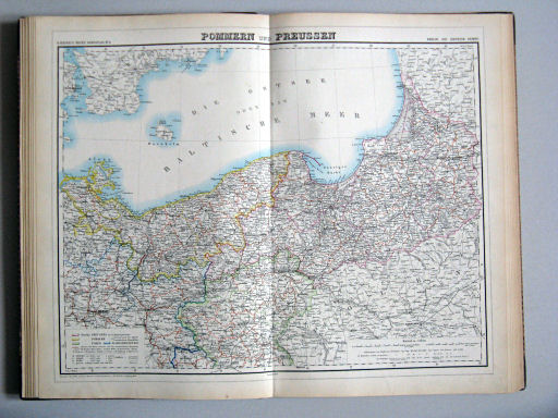 Kiepert's Hand-Atlas, 1877
11. Pommern und Preussen