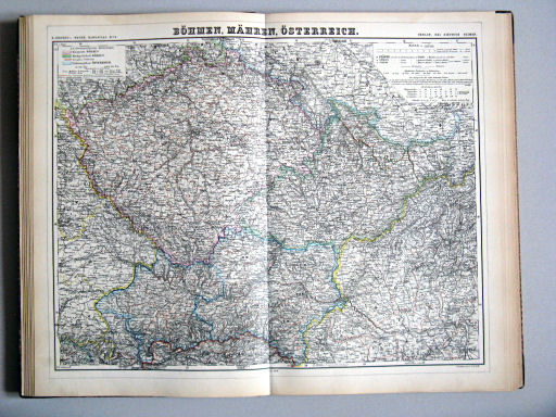 Kiepert's Hand-Atlas, 1877
14. Böhmen, Mähren, Österreich