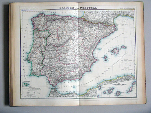 Kiepert's Hand-Atlas, 1877
18. Spanien und Portugal