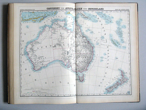 Kiepert's Hand-Atlas, 1877
32. Continent von Australien und Neuseeland
