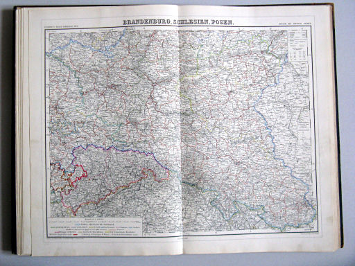 Kiepert's Hand-Atlas, 1889
10. Brandenburg, Schlesien, Posen