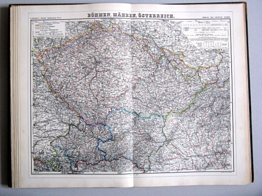 Kiepert's Hand-Atlas, 1889
14. Böhmen, Mähren, Österreich