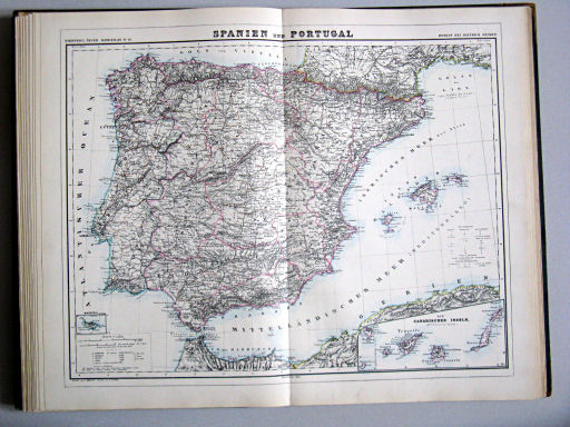 Kiepert's Hand-Atlas, 1889
18. Spanien und Portugal