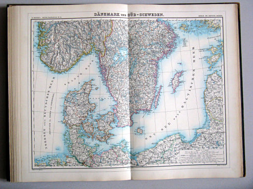 Kiepert's Hand-Atlas, 1889
22. Dänemark und Süd-Schweden