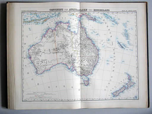 Kiepert's Hand-Atlas, 1889
32. Continent von Australien und Neuseeland