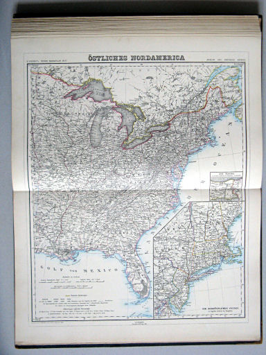 Kiepert's Hand-Atlas, 1889
37. Östliches Nordamerica