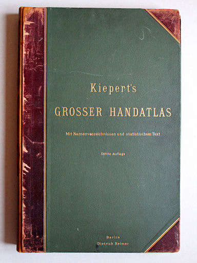 Kiepert's Hand-Atlas, 1900
Voorkant band / Front cover