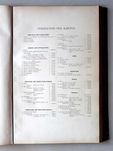 Kiepert's Hand-Atlas, 1900
Inhoudsopgave / Table of contents