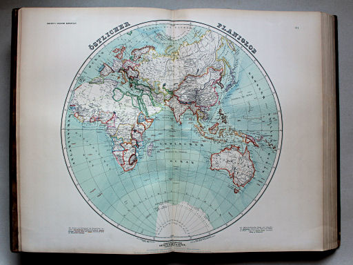Kiepert's Hand-Atlas, 1900
2. Östlicher Planiglob