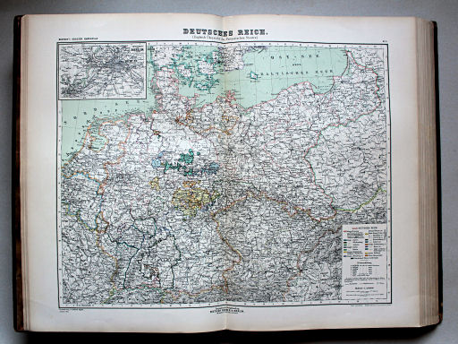 Kiepert's Hand-Atlas, 1900
5. Deutsches Reich, zugleich Übersicht des Preussischen Staates