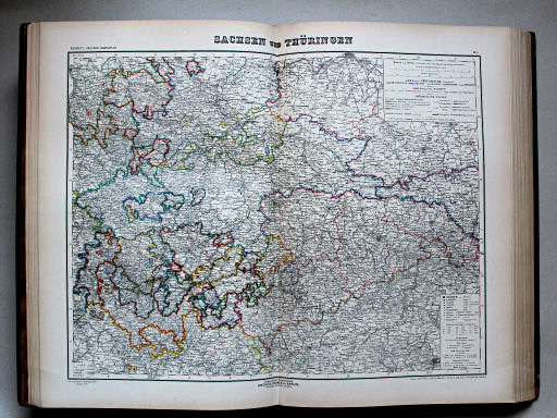 Kiepert's Hand-Atlas, 1900
9. Sachsen und Thüringen
