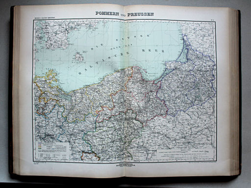 Kiepert's Hand-Atlas, 1900
11. Pommern und Preussen