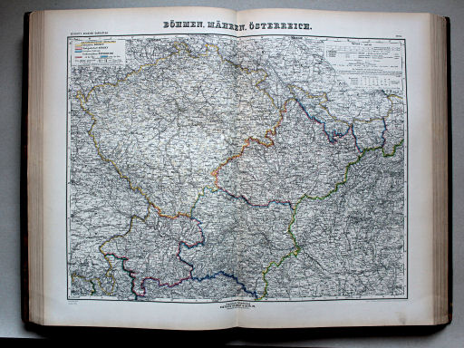 Kiepert's Hand-Atlas, 1900
14. Böhmen, Mähren, Österreich