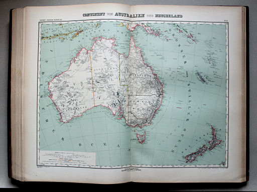 Kiepert's Hand-Atlas, 1900
36. Continent von Australien und Neuseeland