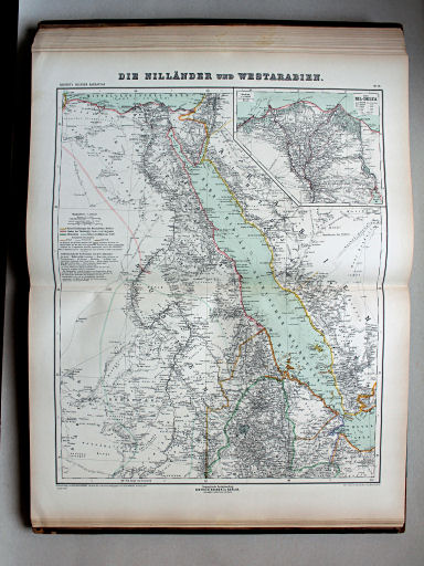 Kiepert's Hand-Atlas, 1900
38. Die Nilländer und Westarabien