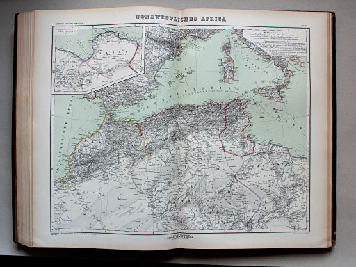 Kiepert's Hand-Atlas, 1900
39. Nordwestliches Africa