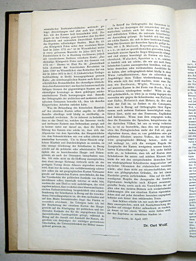 Carl Wolff's Historischer Atlas (1877)
Vorwort (S. IV)