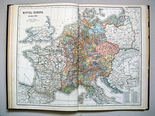 Carl Wolff's Historischer Atlas (1877)
5. Mittel-Europa im Jahre 1250