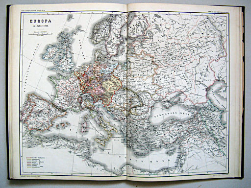 Carl Wolff's Historischer Atlas (1877)
12. Europa im Jahre 1721