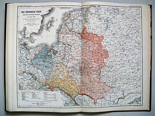 Carl Wolff's Historischer Atlas (1877)
13. Das Königreich Polen nebst dem westlichen Russland im Jahre 1772