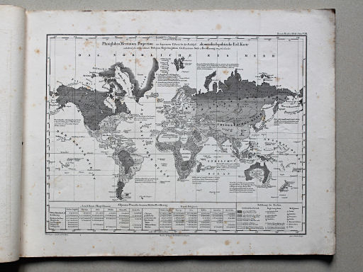 Roost, Allgemeiner Hand- und Schulatlas, 1852
3. Planiglob in Mercators Projection