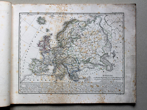 Roost, Allgemeiner Hand- und Schulatlas, 1852
5. Europa mit politischer Begrenzung seiner einzelnen Staaten