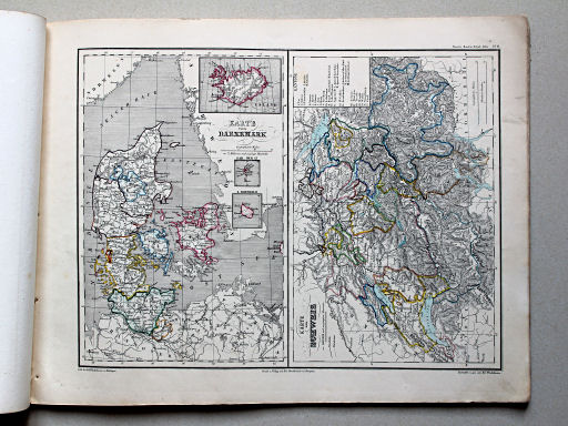Roost, Allgemeiner Hand- und Schulatlas, 1852
11a. Karte von Daenemark