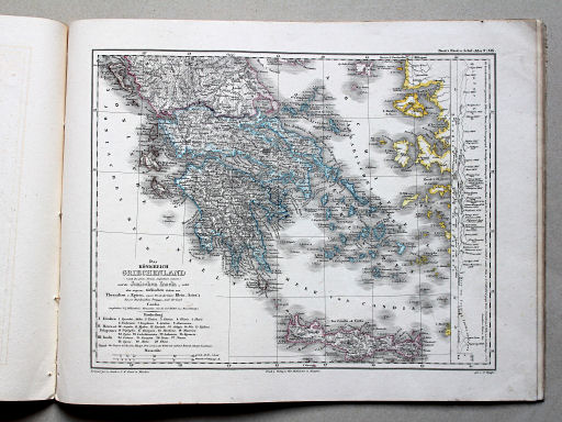 Roost, Allgemeiner Hand- und Schulatlas, 1852
19. Das Königreich Griechenland und die Jonischen Inseln ...