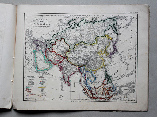 Roost, Allgemeiner Hand- und Schulatlas, 1852
22. Karte von Asien