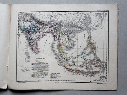 Roost, Allgemeiner Hand- und Schulatlas, 1852
23. Ostindien und die Ostindische Inseln