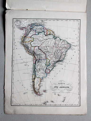 Roost, Allgemeiner Hand- und Schulatlas, 1852
28. Karte von Süd America