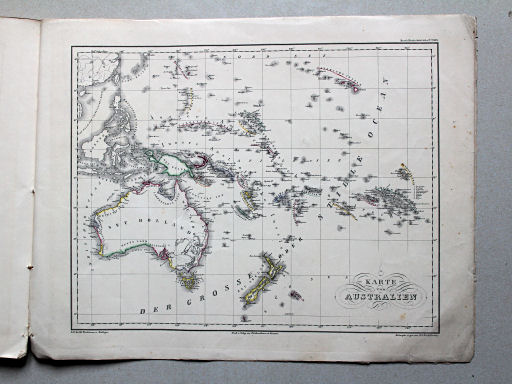 Roost, Allgemeiner Hand- und Schulatlas, 1852
29. Karte von Australien