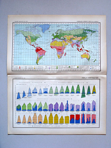 Большой Советский Атлас Мира I
38. Климаты земного шара (по Кёппену)
39. Годовой ход температуры и осадков в основных климатах земного шара
