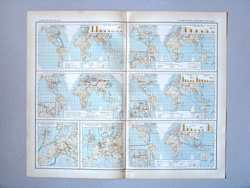 Большой Советский Атлас Мира I
54-55. Карты чёрных и цветных металлов