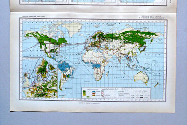 Большой Советский Атлас Мира I
59. Мировая карта лесной и бумажной промышленности