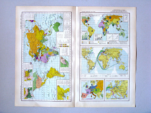 Большой Советский Атлас Мира I
74. Раздел мира 1877-1914 гг.
75. Соперничество главных империалистических держав накануне мировой войны 1914-1918 гг.